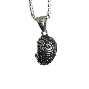 Brain Pendant Necklace Pendant for Women & Men Solid 316l Stainless Steel